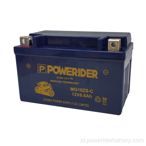 12V 8.6Ah YTZ10S Nano-Gel Tech Motor Starter Baterai